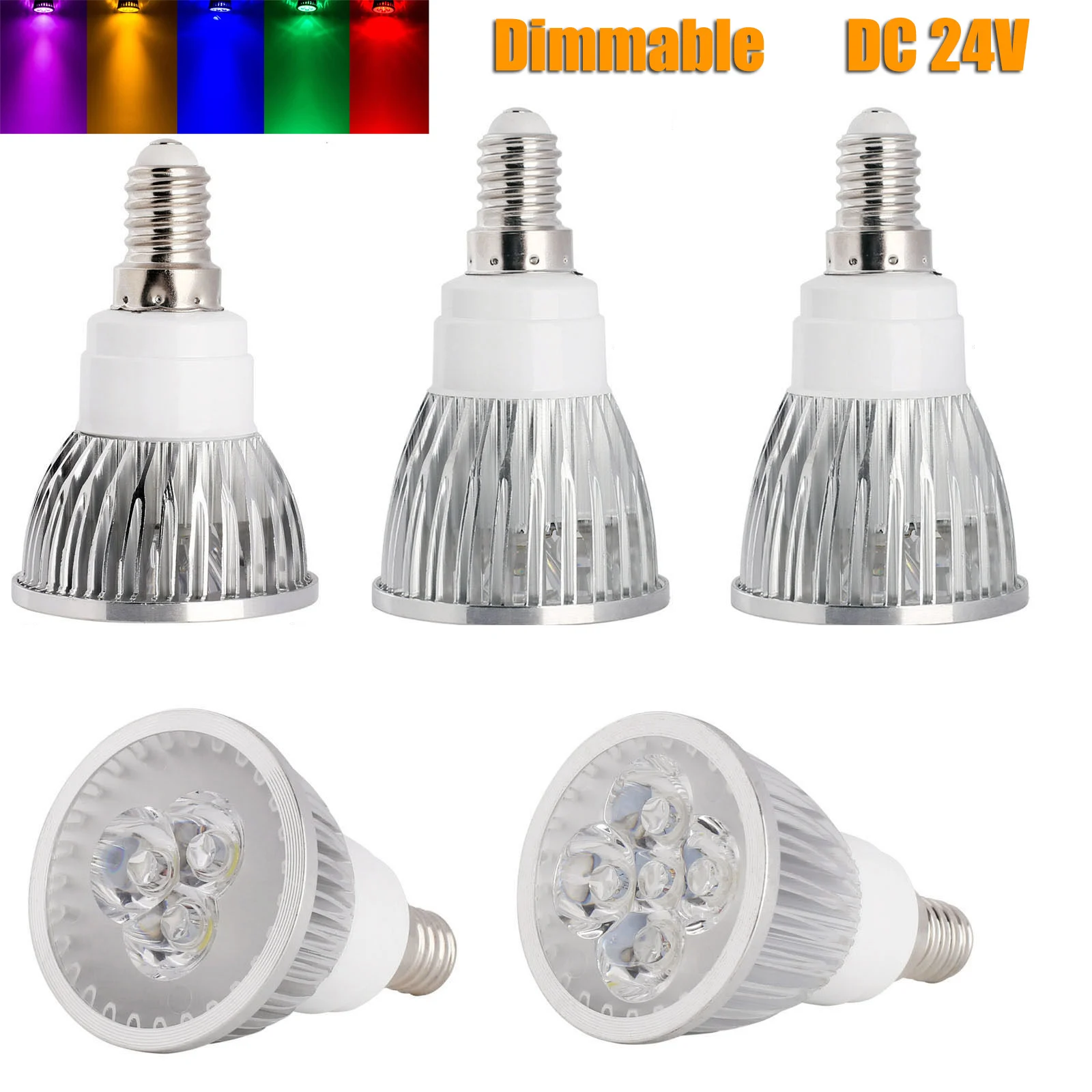 

Dimmable Led Spotlight 9W 12W 15W Dc Bulb Cold White 60° Beam Angle Spot Bulbs 24V E27 2700K Gu10 Gu5.3 E12 3000K 3200K Mr16 E14