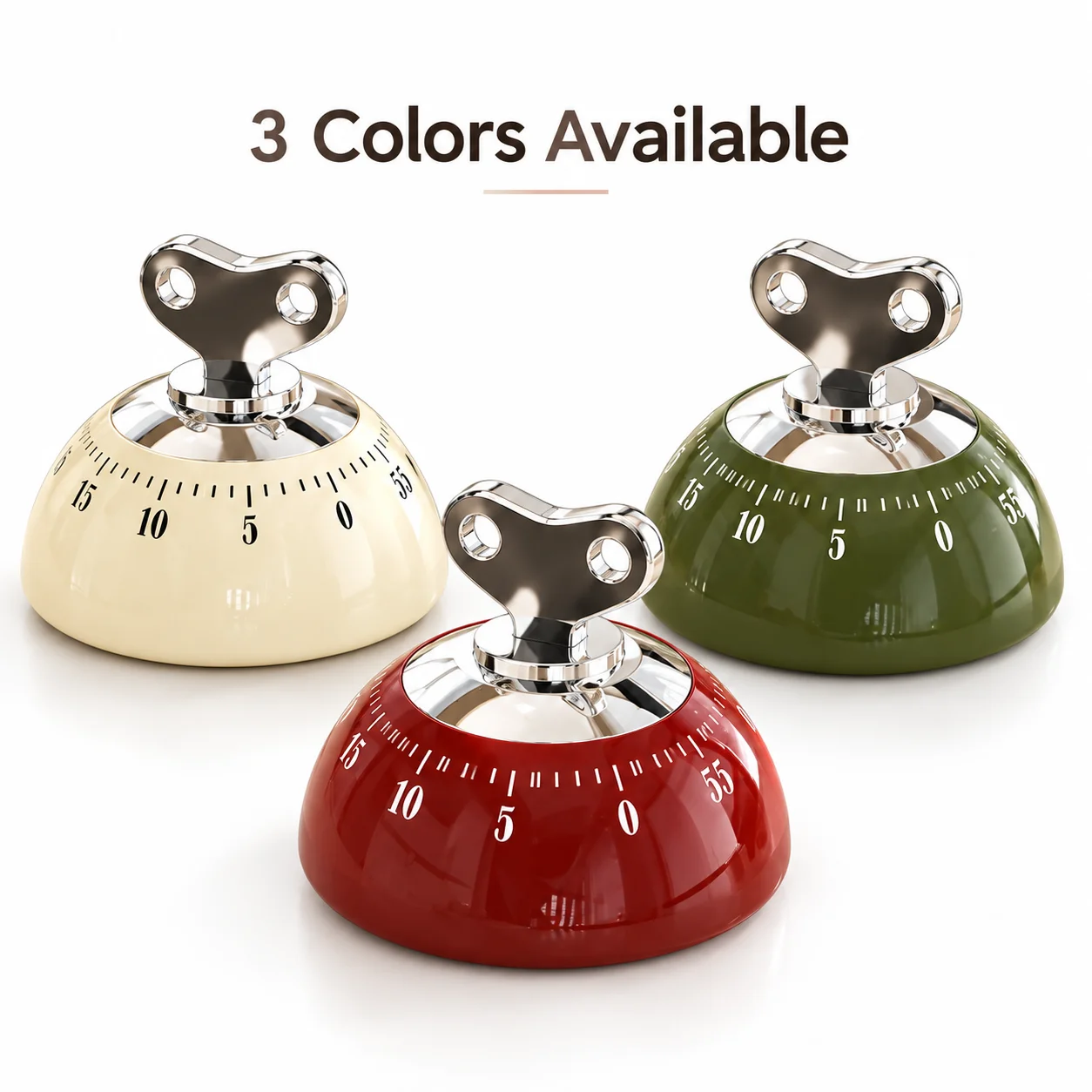 Magnetic Mechanical Kitchen Timer 60 Minute Countdown Timer No Battery Cooking Reminder Fridge Timer for Baking Study Home