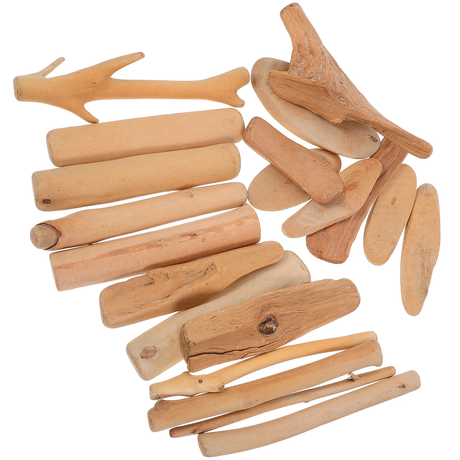 20 Uds. De palos de decoración H, dijes de madera hechos para manualidades, palos de madera de Navidad, accesorios Diy, suministros para manualidades, accesorios de costura