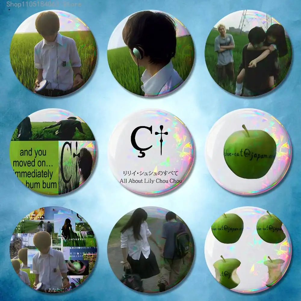 All About Lily Chou-Chou Badges Button Round Creative Pin Brooch Badge Bag Decor Accessories Fans Collect Friends Gifts