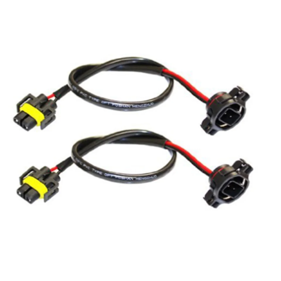 5202/ H16 Male to H11/ H8/H9 881 880 Female Pigtail Socket Connector Wiring Adaptors for Fog Light DRL Conversion Retrofit
