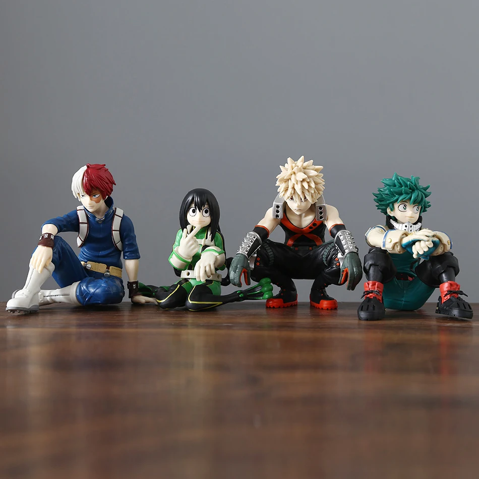 حار بطلي الأكاديمية أنيمي الشكل Midoriya Izuku Todoroki شوتو Bakugou Katsuki عمل أرقام أنيمي شخصية لعبة مجسمة هدية