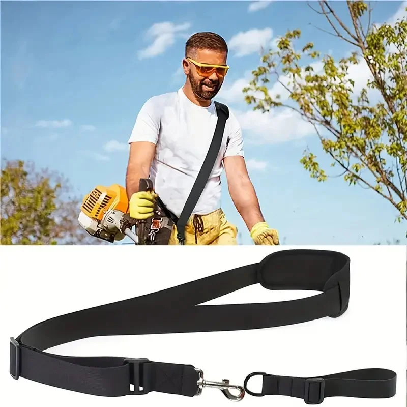 Padded Belt Shoulder Strap 120cm Harness For Brush Cutter Trimmer Lawn Mowers Adjusted Nylon Black Shoulder Straps Garden part