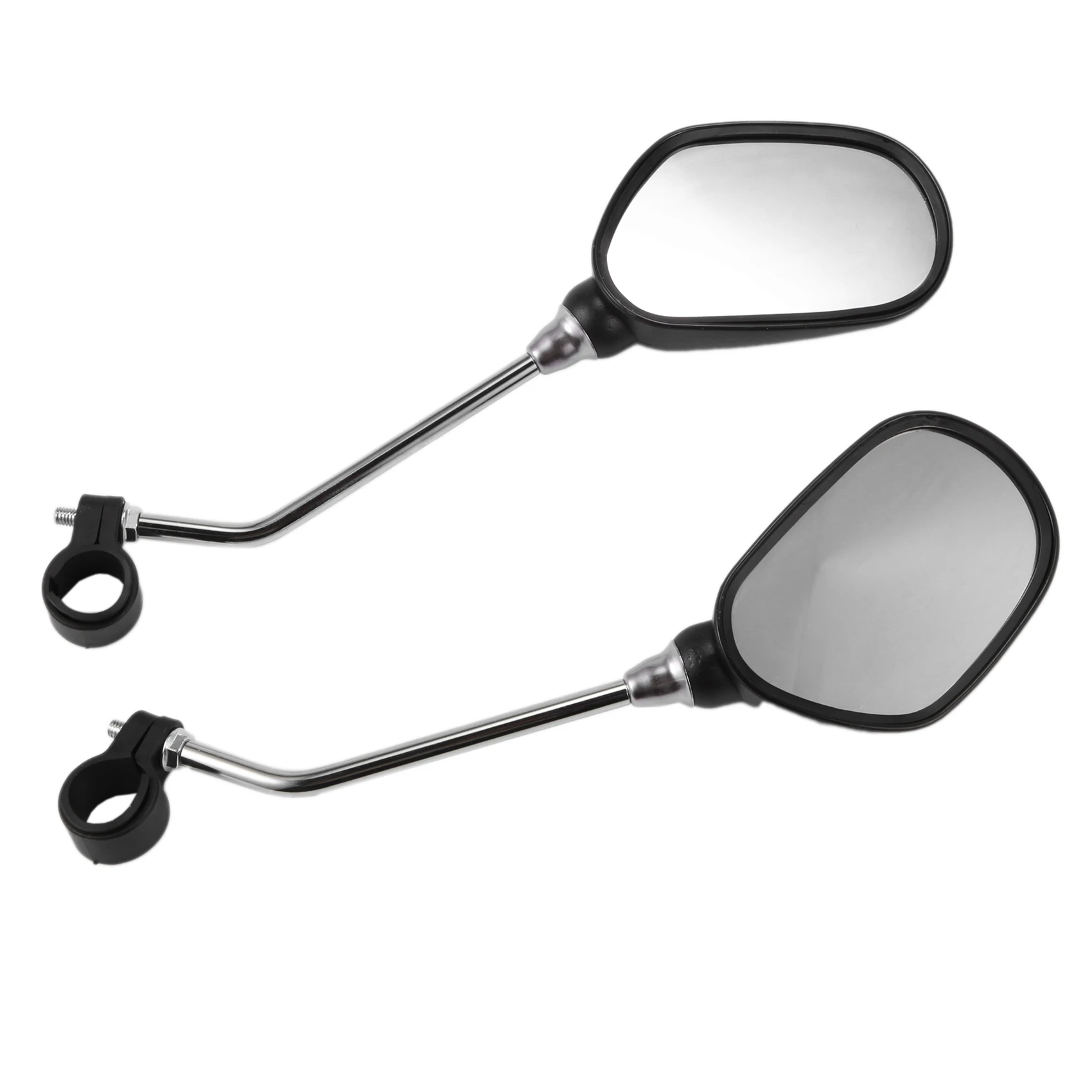 1 Pair Bike Rearview Mirror Safety Bicycle Rear View Glass Mirrors Adjustable Cycling Rearview Left Right