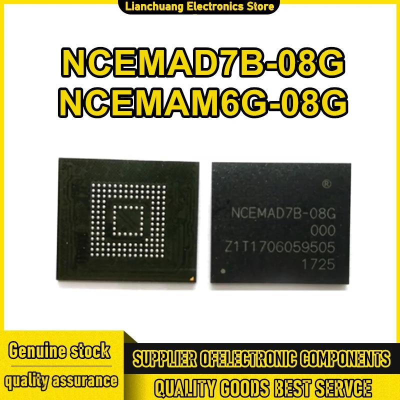 

NCEMAD7B-08G NCEMAM6G-08G EMMC 8G memory chip IC New Original in Stock