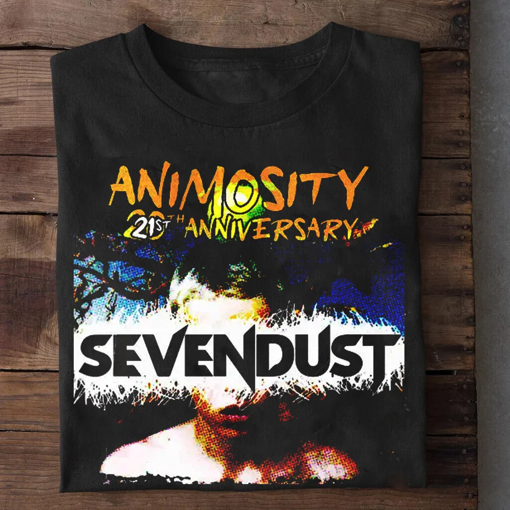 Sevendust - Animosity 21st Anniversary Short Sleeve Black All Size Shirt AC1175