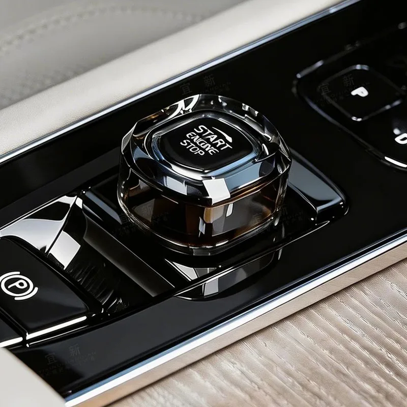 Dla Volvo XC60 S90 XC90 S60 V90 centralna konsola sterowania, uruchamianie jednym kliknięciem, fioletowa…