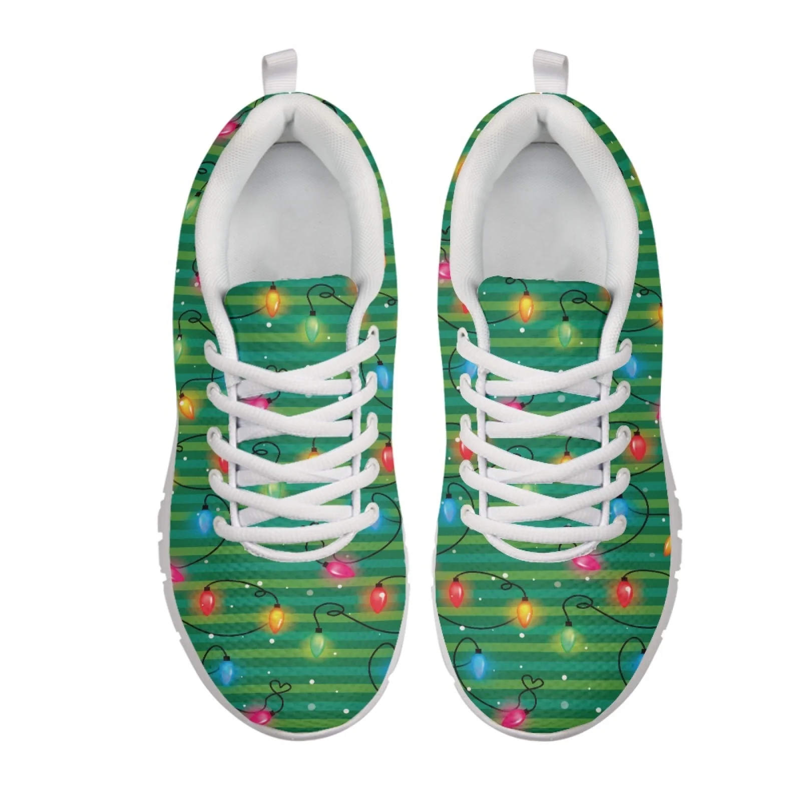 Coloranimal Santa Claus Mens Athletic Trainers Lightweight Comfortable Women Sneakers for Running
