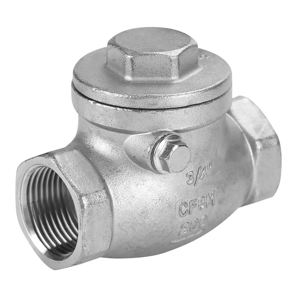 

3/4 Inch DN20 Stainless Steel Swing Check Female Thread WOG 200PSI Durable Plumbing Accessory