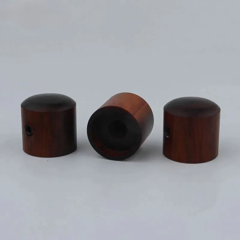 GUYKER-Inner Diameter Sandalwood Potentiometer Knob for Guitar Bass, Red, Black, Brown, Accessories, 6mm, 3 Pcs