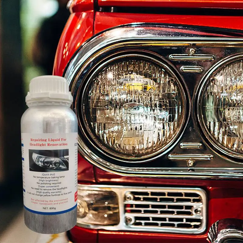 Headlight Refurbishment Repair Fluid 800g Car Headlight Scratch Restoring Fluid High-Efficiency Car Headlight Restoration