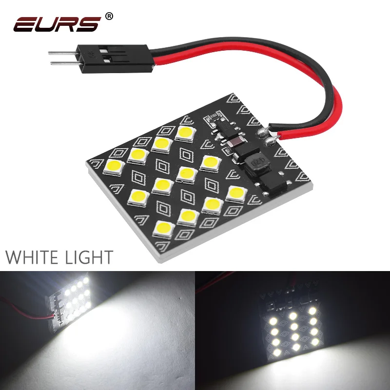 COB LED Panel light Decoding white ice blue car reading light 12LED 18LED COB adapter Feston roof light universal room lighg