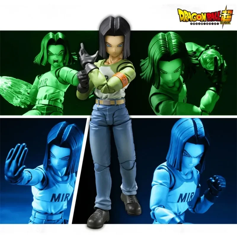 Disponibile Bandai S.H. Figuards Dragon Ball Super Android 17 Android 18 Tournament of Power Anime Figure il regalo perfetto per i bambini