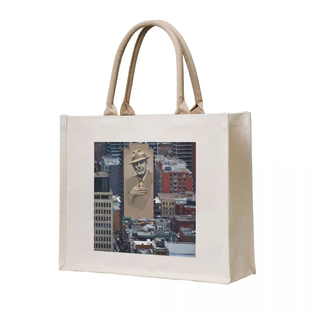 

Leonard Cohen Mural Montreal Tote Bag great bag canvas tote Lady bag Women's tote