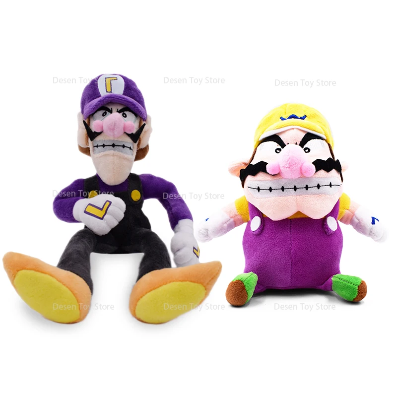 2 Estilos de Peluches de Anime de Mario, Waluigi y Wario, Juguetes de Peluche Morados, Muñecos de Anime, Los Mejores Regalos para Niños, Regalos de Cumpleaños