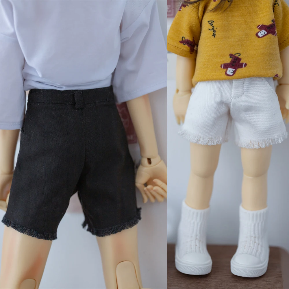 D04-B343 Children handmade toy BJD/SD doll clothes 1/6 1/4 1/3 uncle ID75 Short pants with shaved edges 1pcs