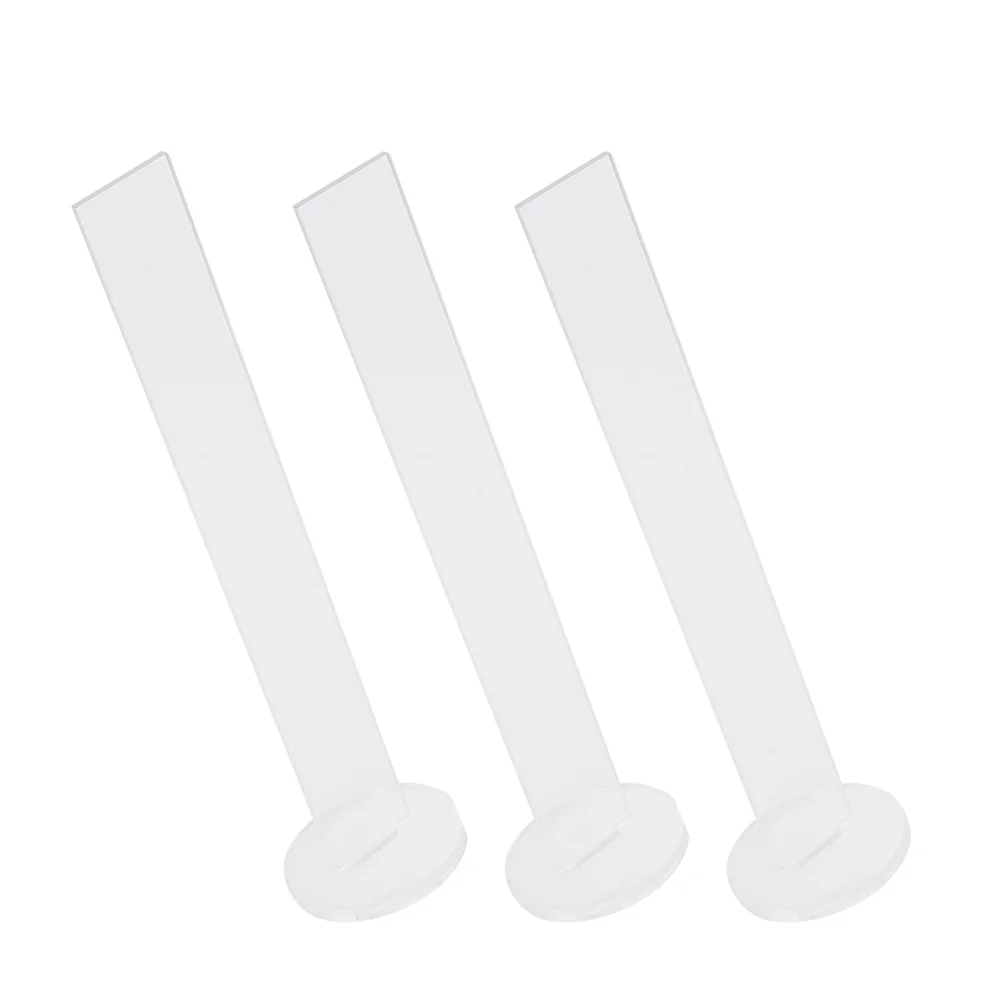 3 Pcs Acrylic Tape Holder Display Shelves Organizers Clear Packaging Accessories Shelving Brackets