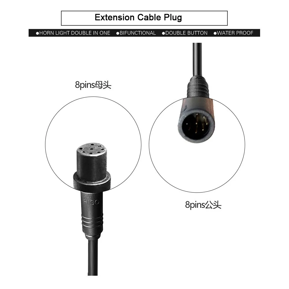 E-bike 1T4 Wire Main Line Motor Extension Cable 8-core 706mm BaFang Mid Mounted Motor BBS01/02/HD Modification Accessories