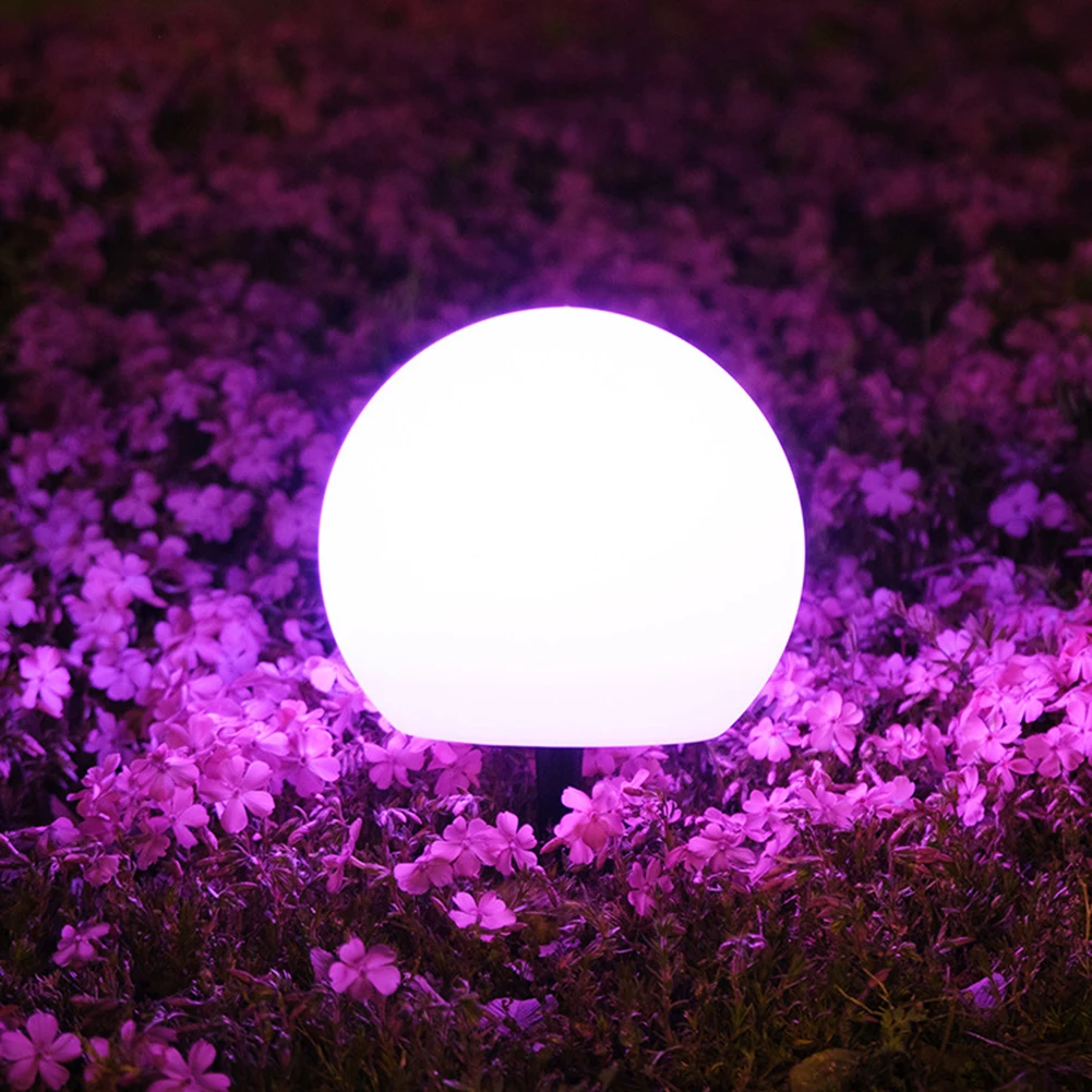 Solar LED Ball Lights para decoração ao ar livre, impermeável, cor mudando, jardim lâmpada, gramado, pátio, caminho, quintal, IP65