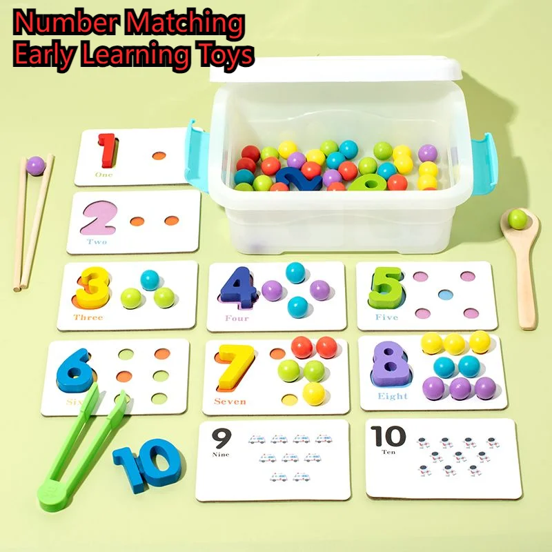 Children's Early Education Intellectual Toys Training Focus Hand-eye Coordination Ability to Clip Beads Pick Up Beans Toys