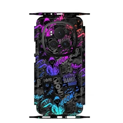 3M materiale carino modello pellicola opaca pelle telefono indietro + lati adesivo per Honor Magic 6 6pro Cartoon Full Cover Wrap