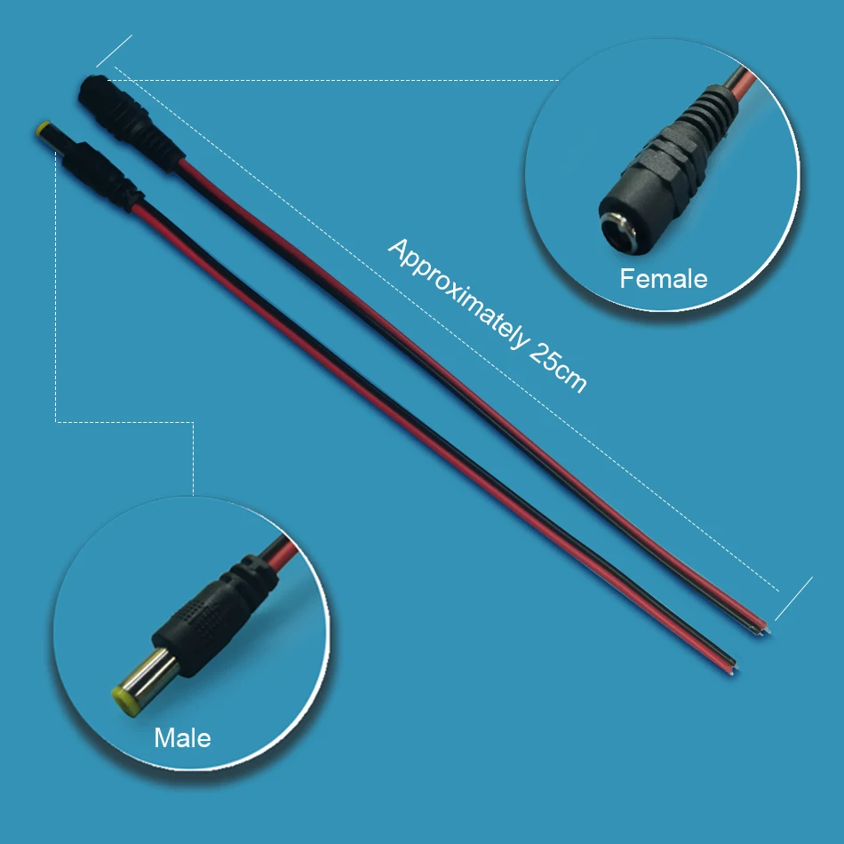 22AWG 5.5X2.1Mm Mal…