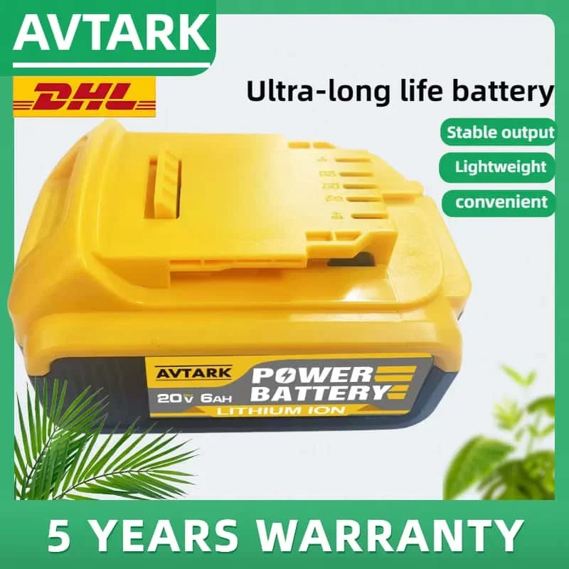 

20V 9.0Ah 100% Original MAX Battery Power Tool Replacement for DeWalt DCB184 DCB181 DCB182 DCB200 20V 12A 8A 6A 18Volt Battery