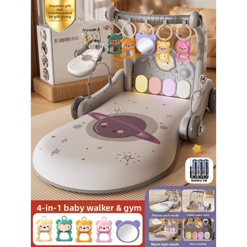 Baby Piano Gym Mat Infant Play Mat Musical Activity Center 0-12 Months Newborn Toy