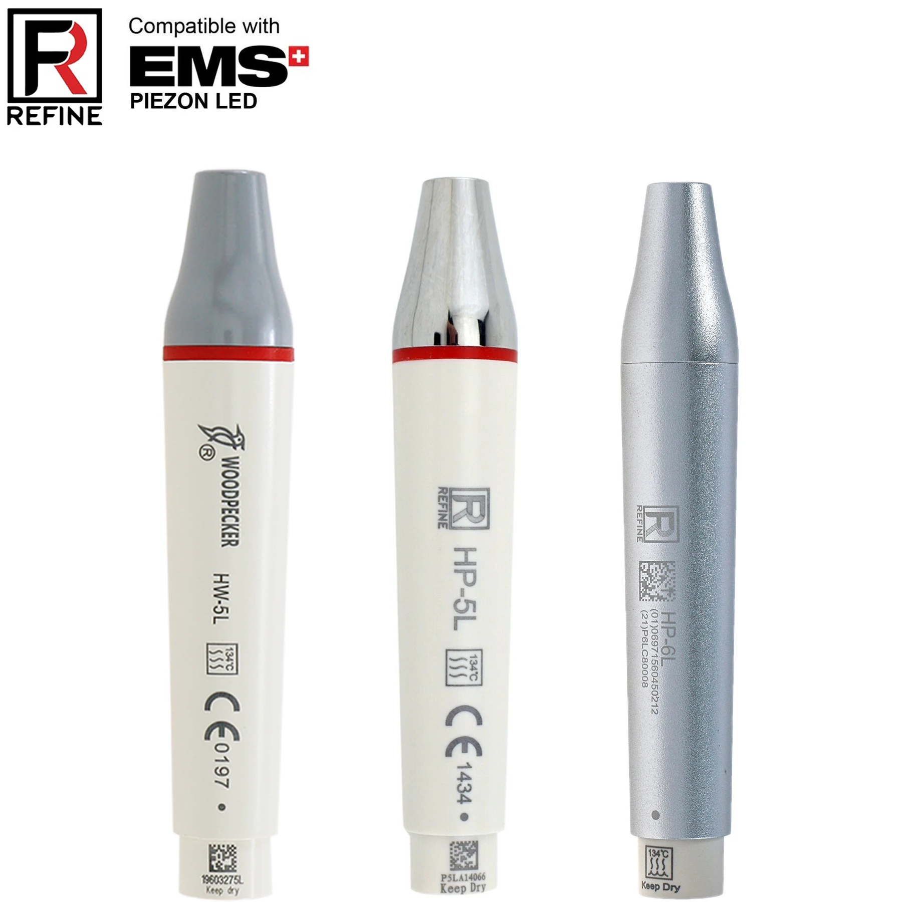 

100% Original Refine Dental LED Handpiece Metal for Ultrasonic Piezo Scaler Fit EMS UDS Autoclavable