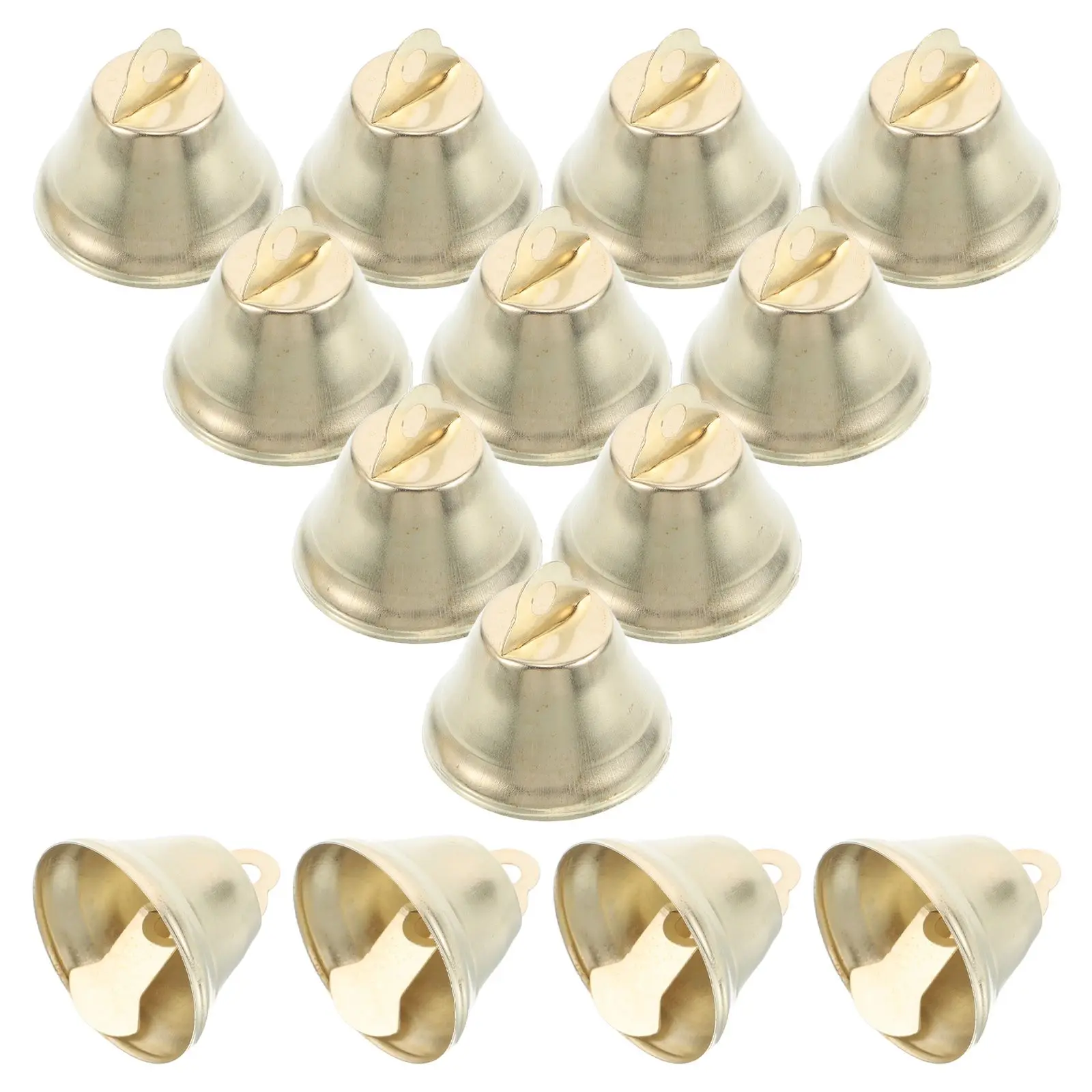 

30 Pcs for Crafting Jingle Ornaments Jingle Ornaments Clear Sound Metal Christmas Tree Hanging Accessories