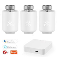 ZigBee3.0 TRV Tuya Radiator Actuator Valve Smart Programmable Thermostat Temperature Heater Control Alexa Google Home Voice