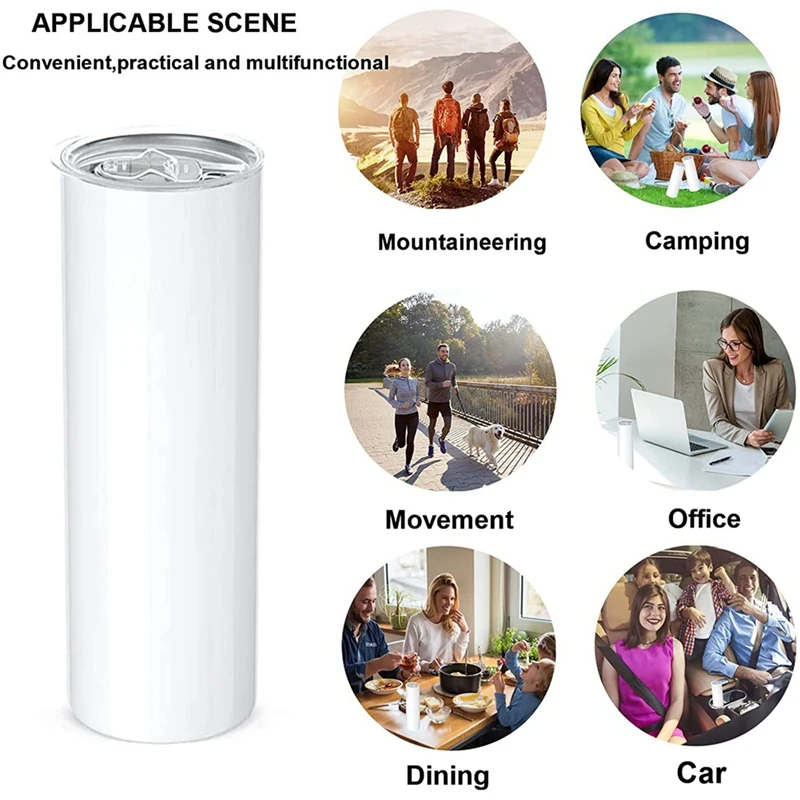 25PCS เครื่องมือระเหิด,ระเหิด Tumblers ซิลิโคนชุด, สําหรับ 20Oz ช่องว่างถ้วย Tumbler เครื่องกดความร้อน