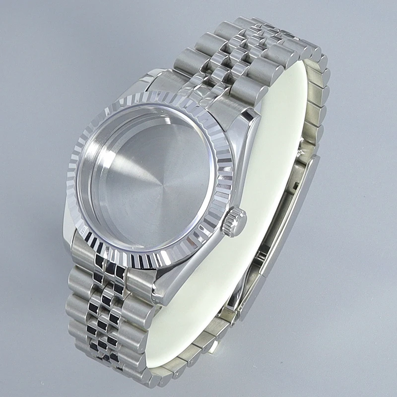 36mm/39mm high-quality Watch Case Bracelet Stainless Steel Parts Sapphire For nh35 nh34 nh36 Miyota8215Movement 28.5mmDial 10atm