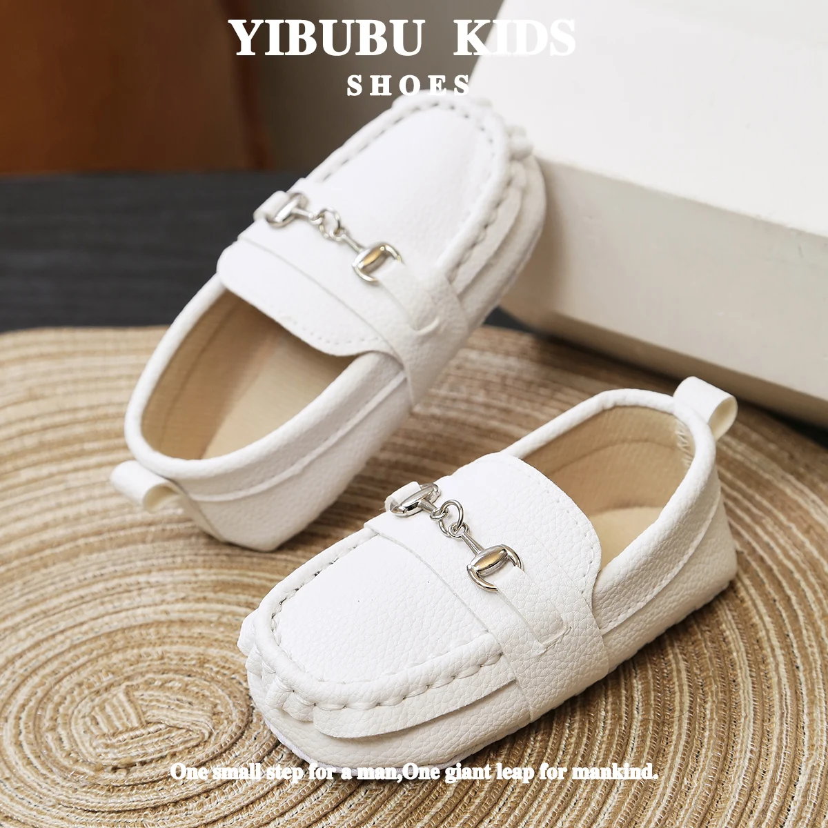 Yibubu Baby Shoes, Casual Loafers for Boys, Comfortable Soft-Sole Moccasins, Newborn First Walker Flats