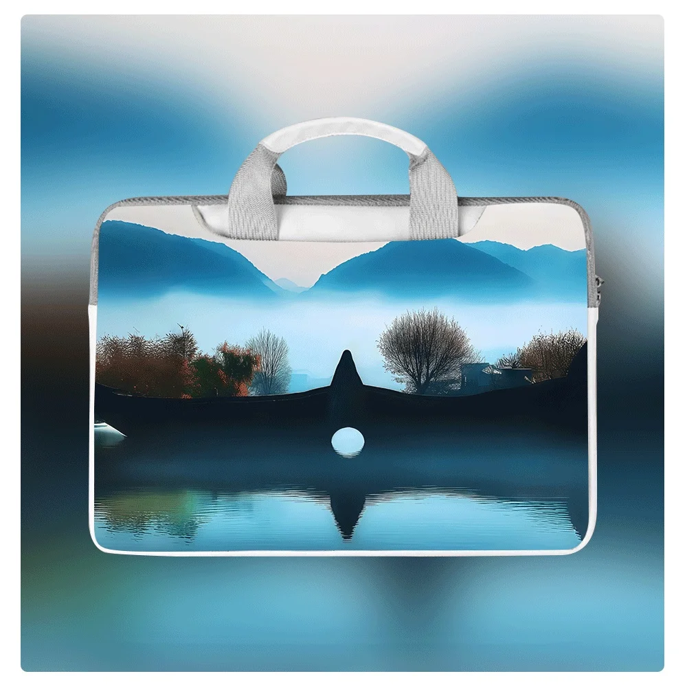 

Beautiful Evening View Laptop Bag 12 13.3 14 14.6 15 16 Inch Waterproof PU Laptop Protective Case for Macbook Dell Huawei Laptop