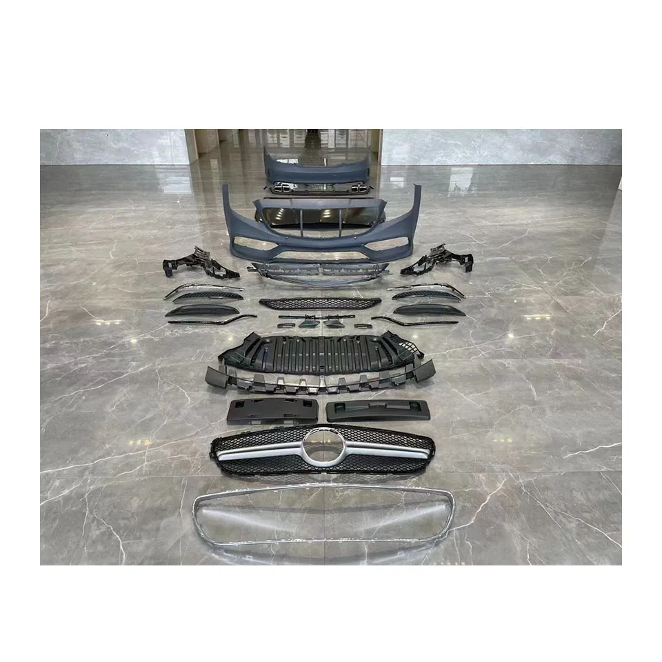 

Dream Garage W218 Front And Rear Bumper Grille Tips Bodykit Upgrade CLS63 Bodykit For Mercedes BenZ CLS W218 2015 2016 2017