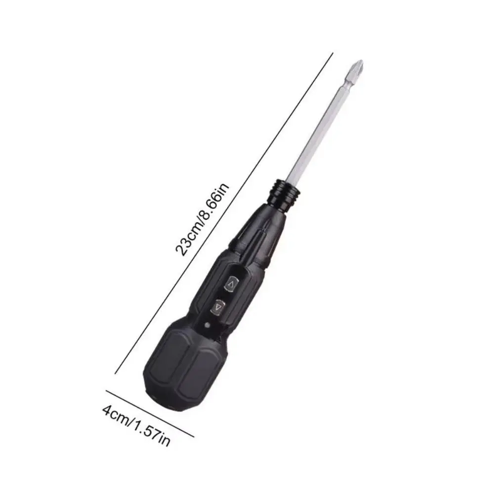 Anti-Slip Handle Cordless Screwdriver Chrome Vanadium Steel LED Lights Mini Electric Screwdriver Charging Straight Rod