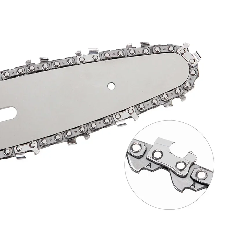 4 Inch Mini Chainsaw Chain Set Replacement Parts with Guide Plate 0.043\