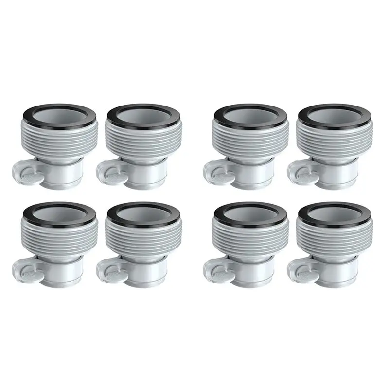 AC23-8PCS PVC Filter Pumps Hose Adapters Hose Conversion Adapters 1.25 Inch To 1.5Inch Hose Adapter Kit For