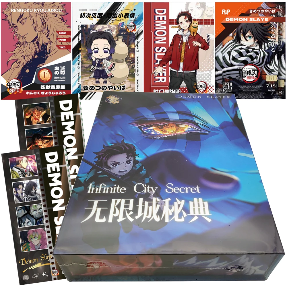 

Demon Slayer Exquisite Craftsmanship Character Metal Cards Fans Collection Fantasy Action Anime Creative Peripheral Table Toys