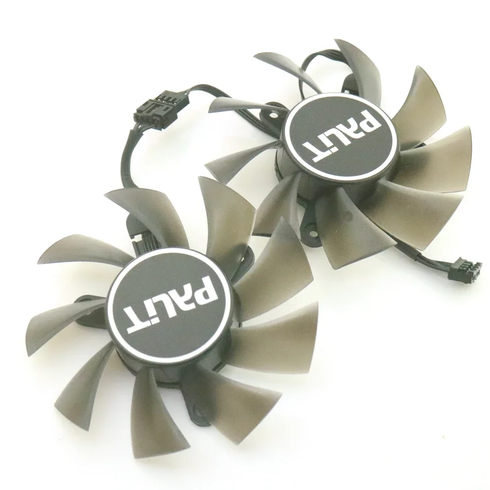 2 buah/lot 75 75mm DC12V 0.45A 4Pin untuk PALIT GeForce RTX3050 kipas pendingin kartu grafis ganda