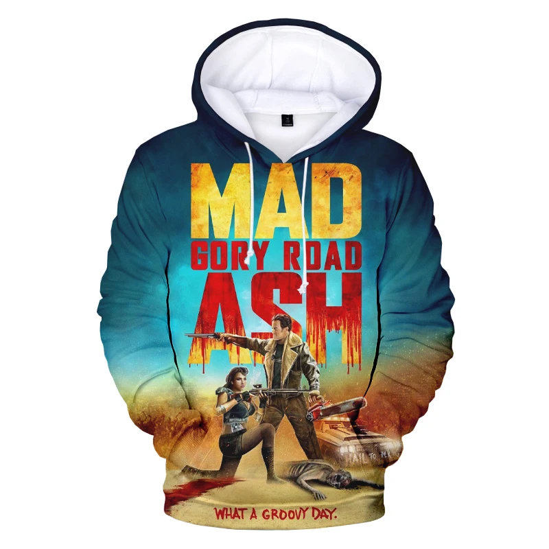 

2023 Ash VS Evil Dead 3D Printed Hoodies Unisex Horror TV Hooded Sweatshirt Long Sleeve Autumn Casual Polyester Oversize Hoodies