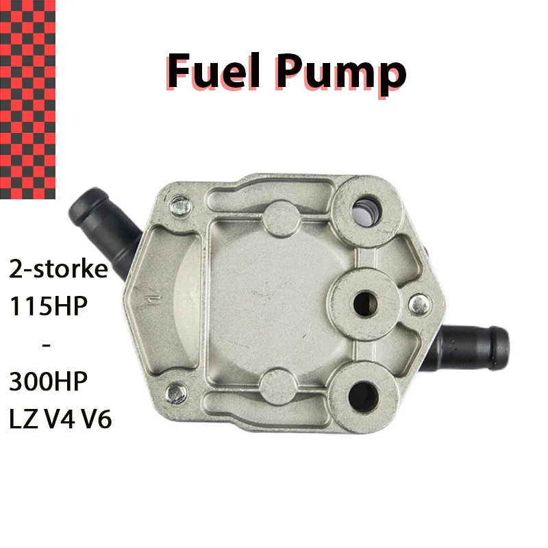 

Топливный насос для подвесного мотора Yamaha, 2-тактный, 115 л.с.-300 л.с. LZ V4 V6 6E5-24410-10, 8 мм, топливный разъем 6E5-24410-00