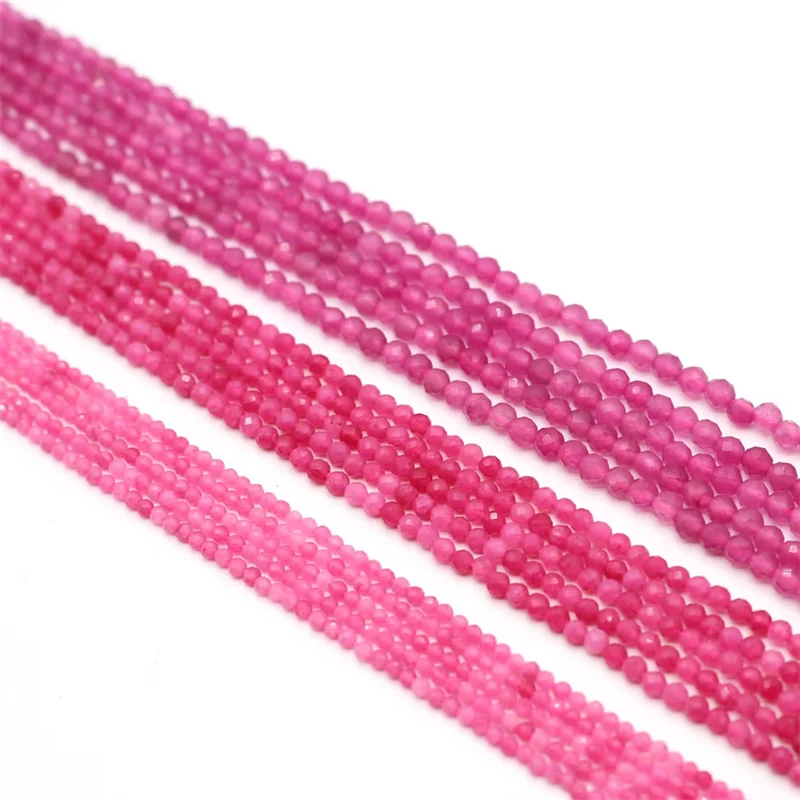 Beaded Faceted Pink Tourmaline Gemstone Isolation Loose Beads Natural Stone for Jewelry Making Diy Necklace Bracelet Accessories image 4