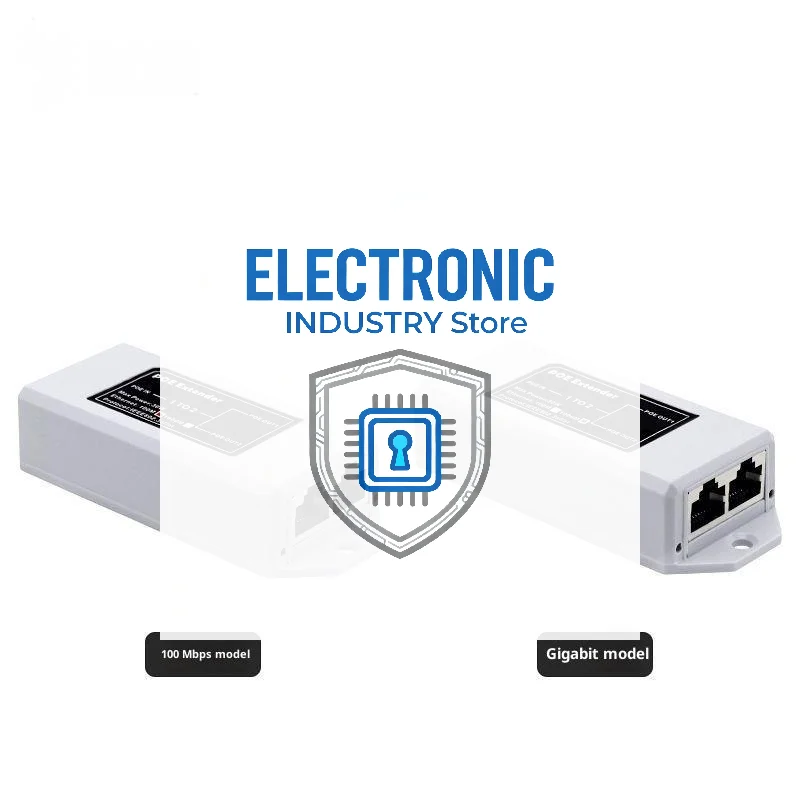 100/1000Mbps IEEE 802.3af/at PoE Repeater 2 Port Gigabit POE Extender For IP Camera/NVR/AP 100 Meters Range Extender