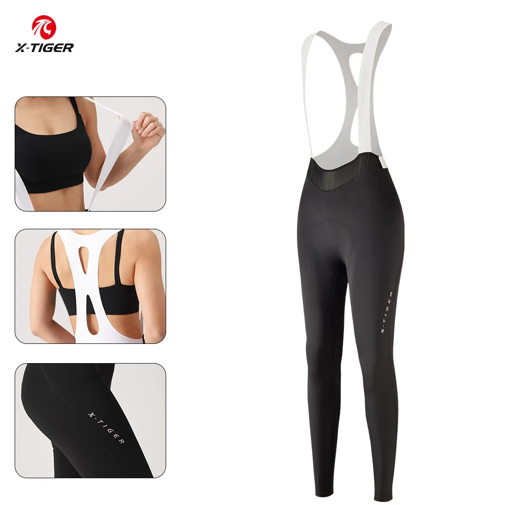 

X-TIGER Cycling Long Pants Women's Cycling Clothing 5D Anti-Slip Breathable Seat Pad Road Cycling Tights Sports Yoga Pants