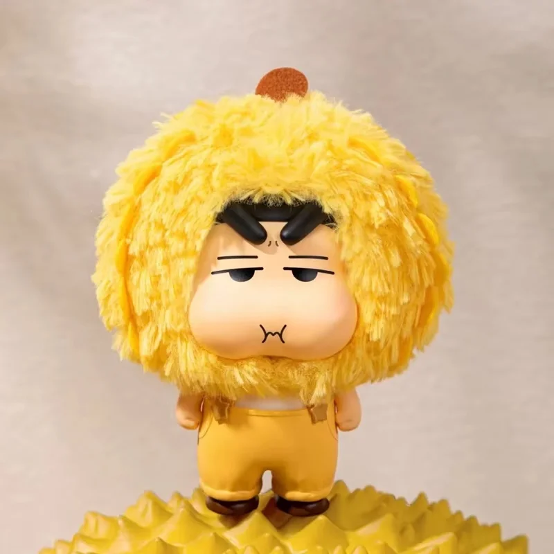 Crayon Shin-Chan Blind Box Speelgoed Authentieke Fruit House Series Pluche Design Sleutelhangers Hangers Halloween Trendy Geschenken