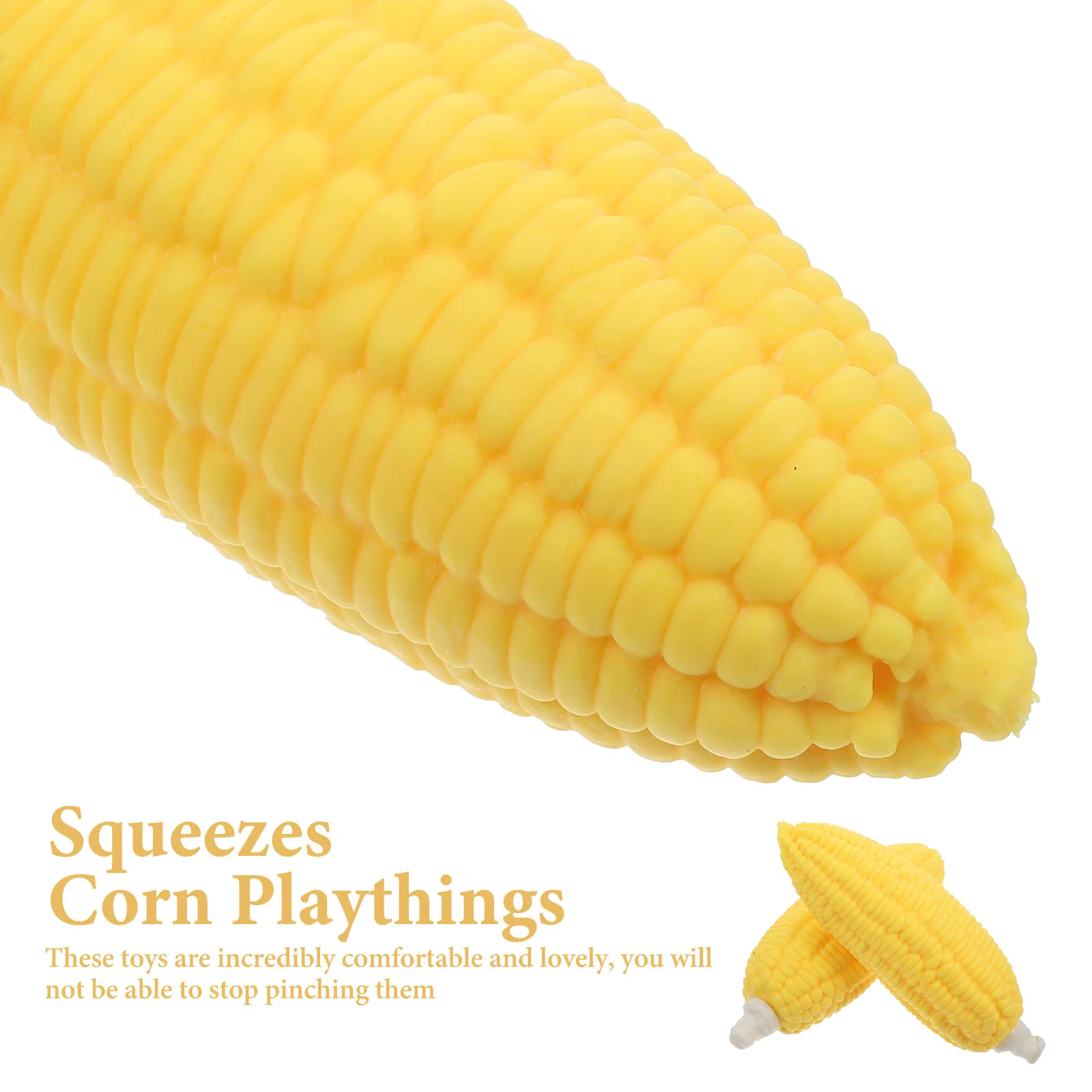 2 Pcs Corn Stress Reliever Simulation Relief Toy Decompression Toys Imitation