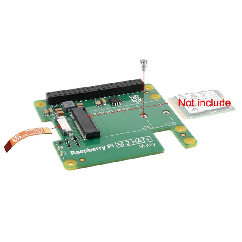 Imagem -06 - Raspberry pi com Pcie para M.2 Nvme Ssd Hat Mais Board Oficial Original