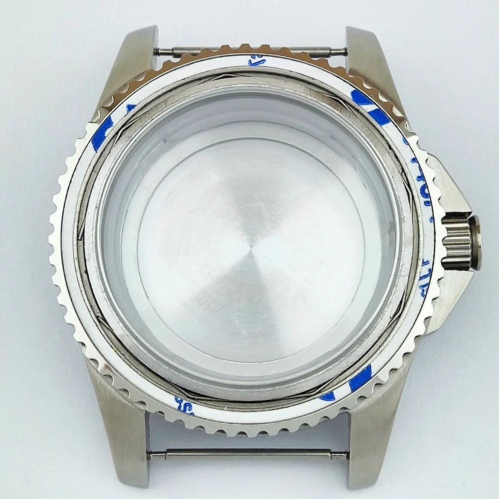 41MM Case NH35 Dial Rotating Crown Sapphire Glass Stainless Steel Case Fits NH35/NH36 Movement Watch Case Men's Waterproof Case